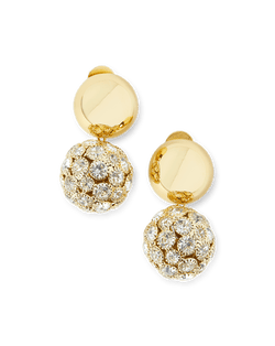 Crystal Sphere Stud Earrings