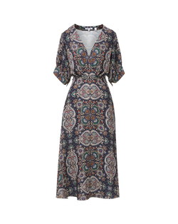 Wyatt Kaleidoscope-Print Dress