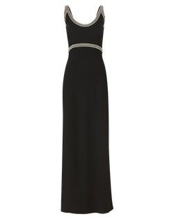 Flores Bead-Trim Maxi Dress