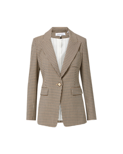 Livvy Houndstooth Dickey Jacket