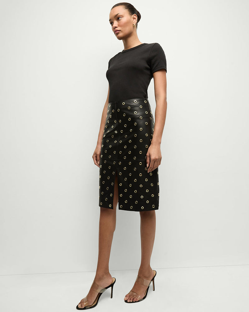 Anderson Leather Grommet Skirt