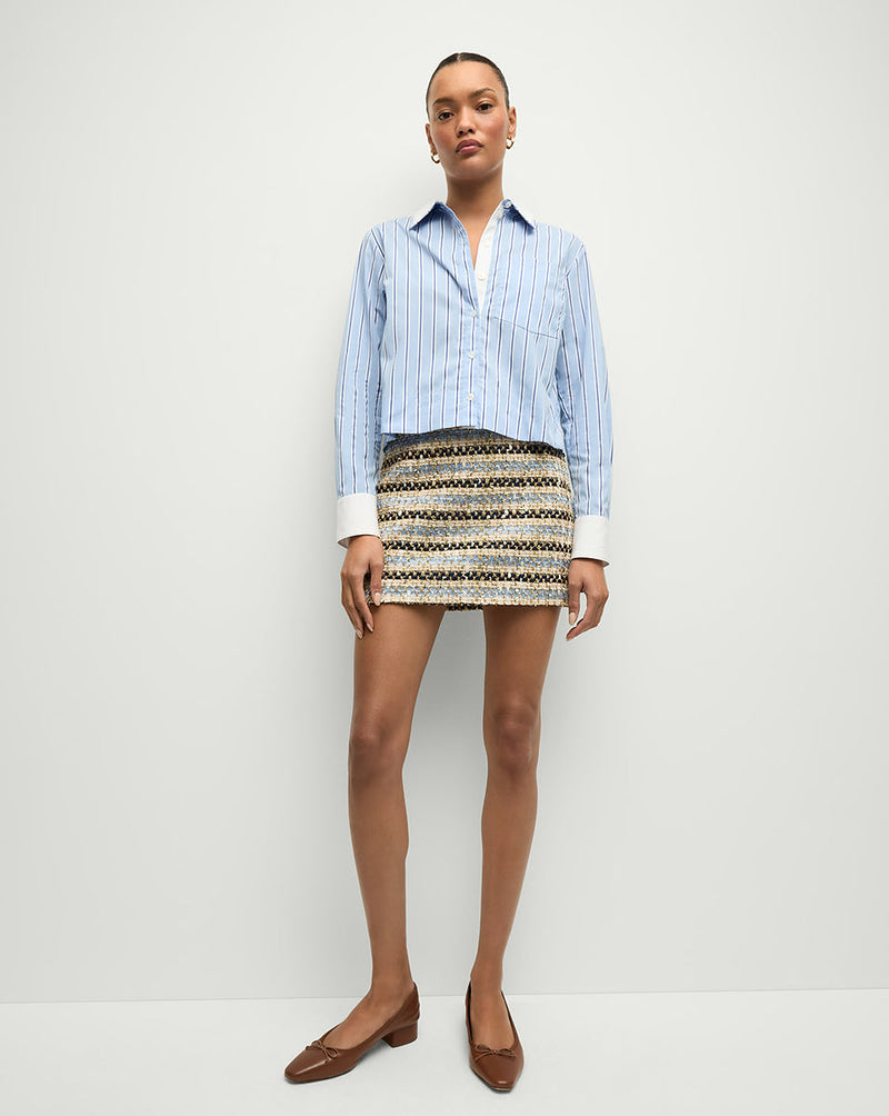 Ohemia Metallic Tweed Skirt