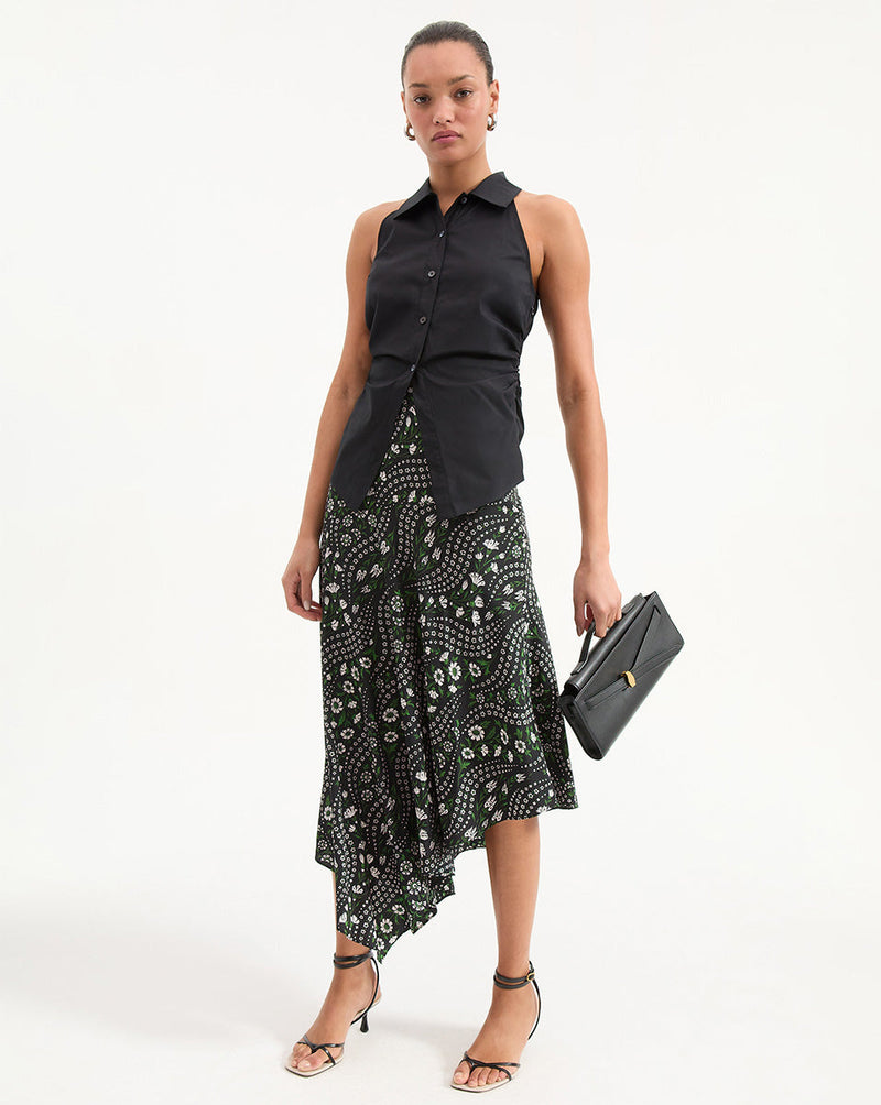 Regina Sleeveless Button-Down Shirt