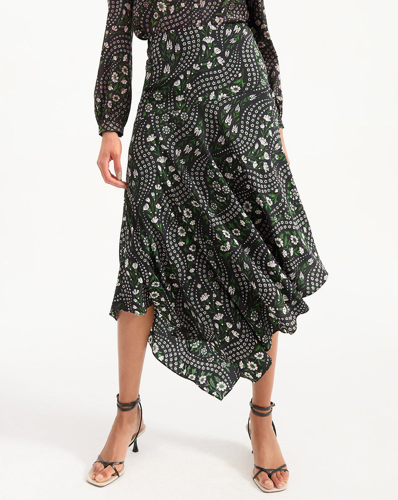 Rosemary Silk Skirt