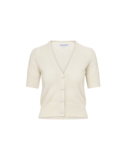 Solene Short Sleeve Cashmere Cardigan