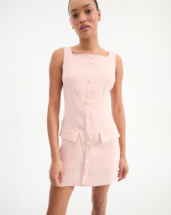 Evan Linen Mini Dress