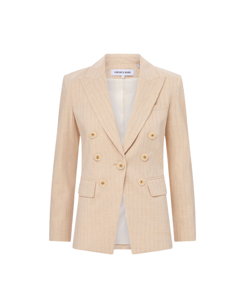 Gaya Metallic Pinstripe Dickey Jacket