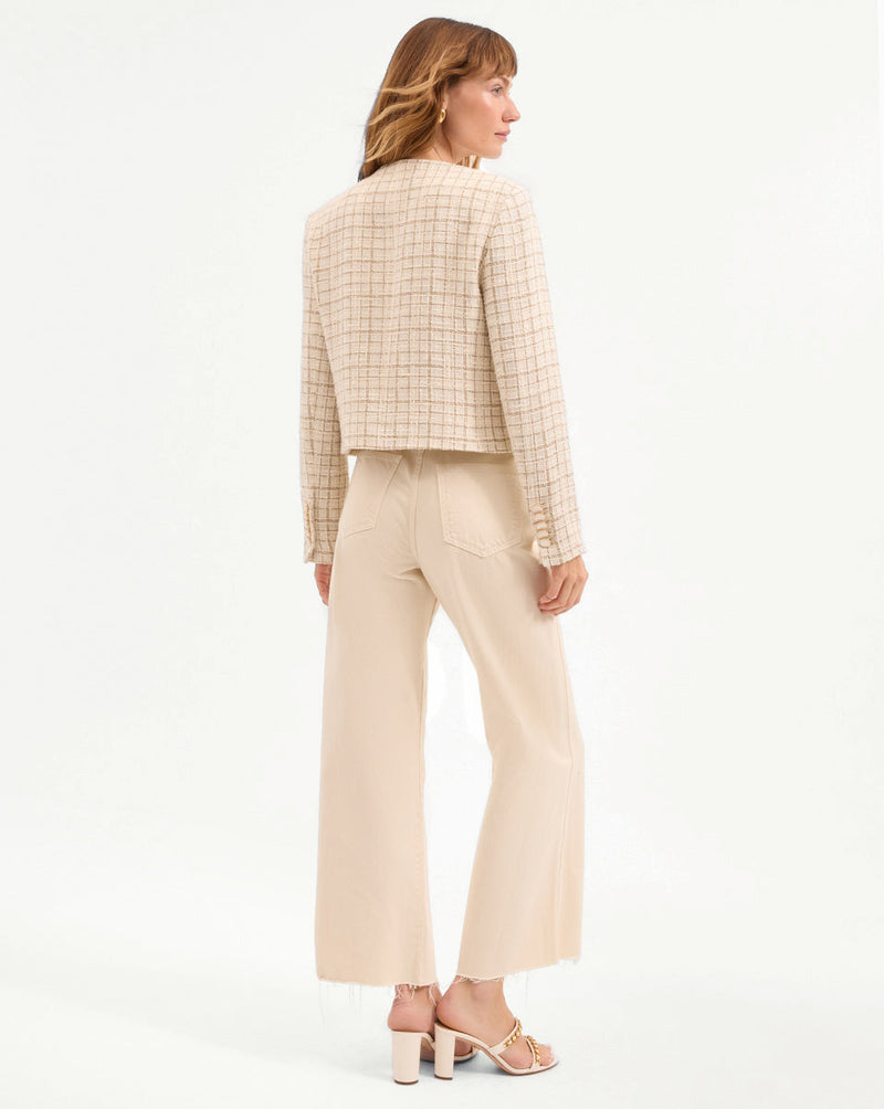 Andrea Metallic Tweed Jacket