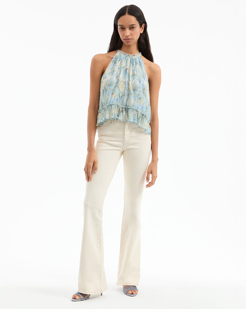 Renee Pleated Halter Top