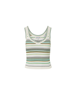 Carlin Striped Knit Tank Top