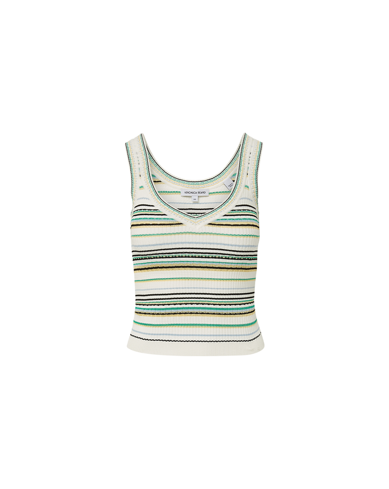 Carlin Striped Knit Tank Top
