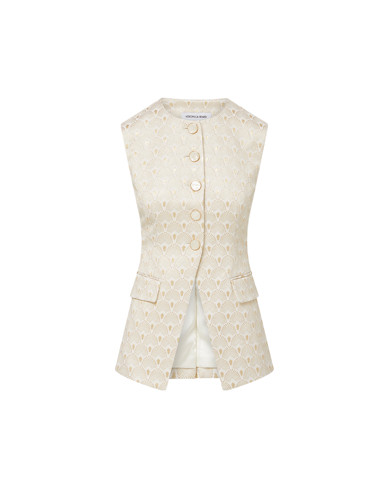 Lois Gold-Print Vest