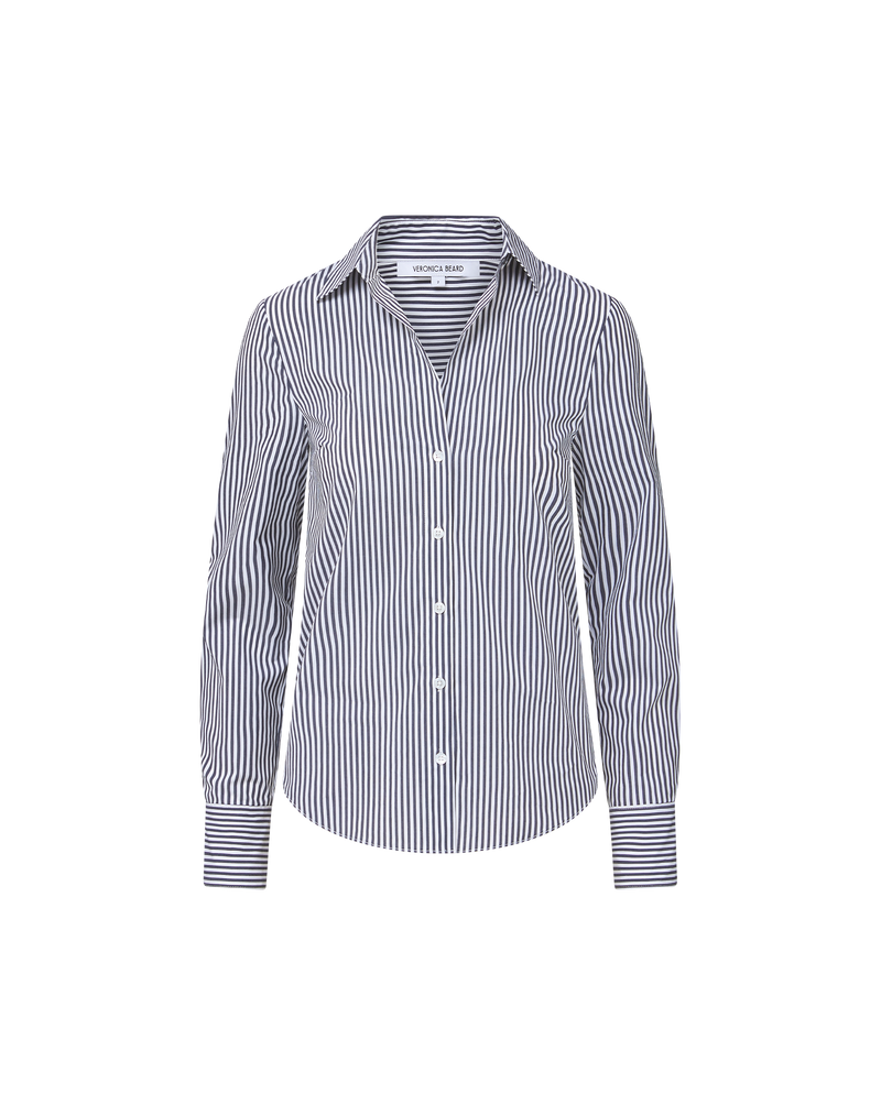 Amelia Striped Button-Down Shirt