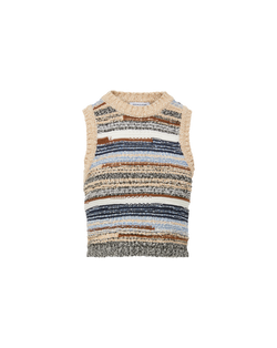 Jerrel Wool-Blend Cropped Tank Top