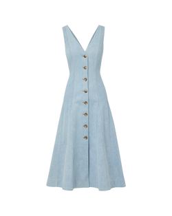 Lou Pleated Midi Dress