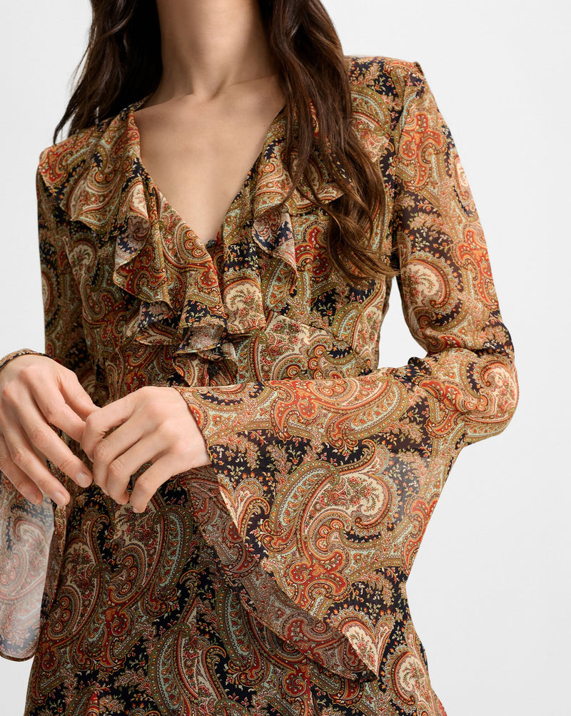 Adrienne Silk Mini Dress