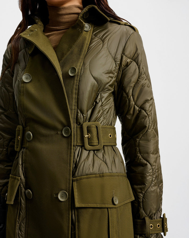 Newberry Puffer Trench Coat