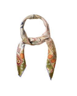 Floral Bandana Silk Scarf