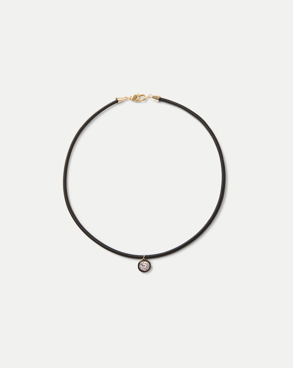 Black Cord Pendant Necklace