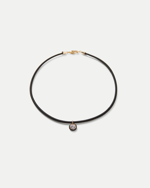 Black Cord Pendant Necklace