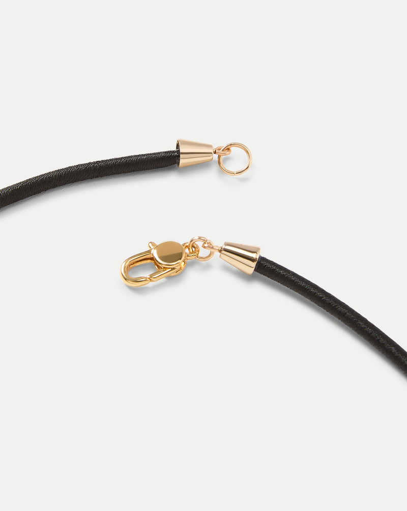 Black Cord Pendant Necklace