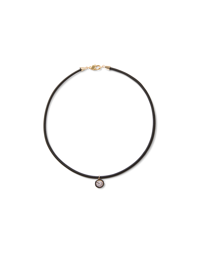 Black Cord Pendant Necklace