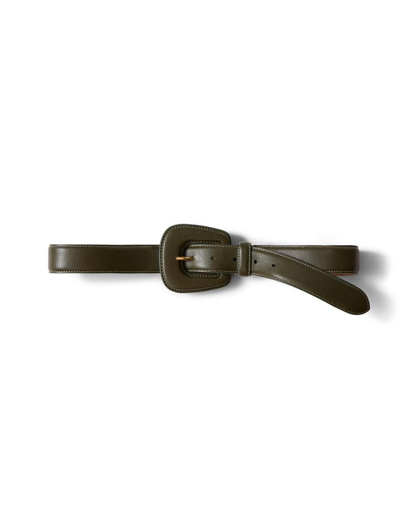 Elsy Leather-Buckle Belt