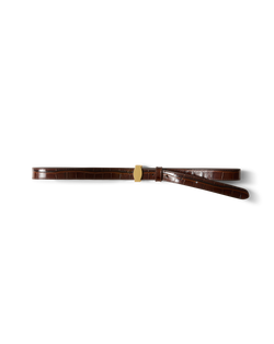 Dash Croc-Embossed Belt