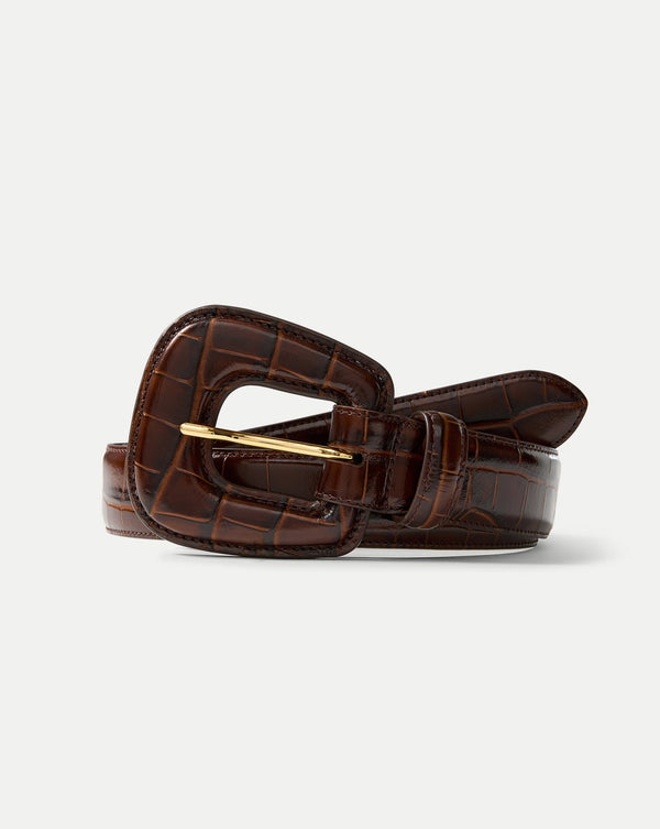 Elsy Leather-Buckle Belt