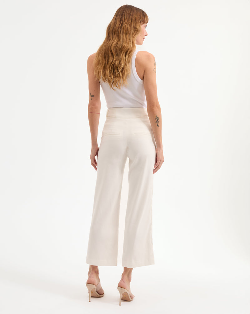 Aubrie Cropped Wide-Leg Pant