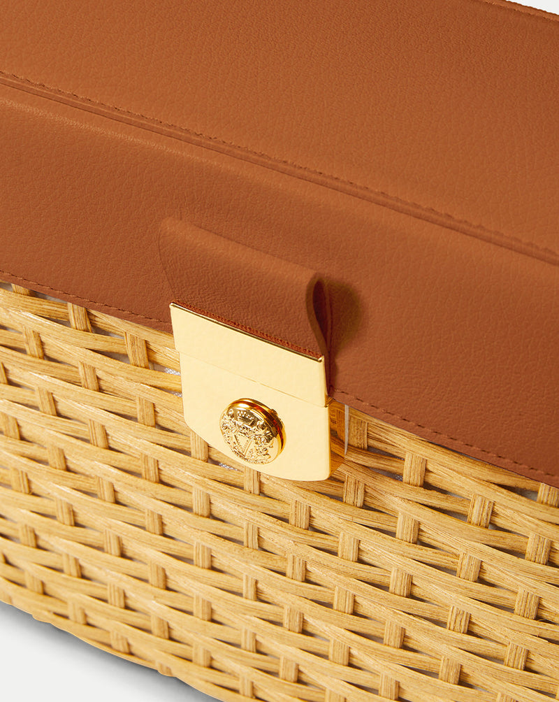 Veronica Beard Lock Box Trap Bag