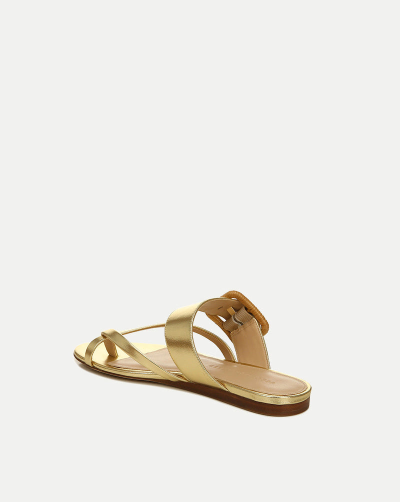 Salva Metallic Crisscross Sandal