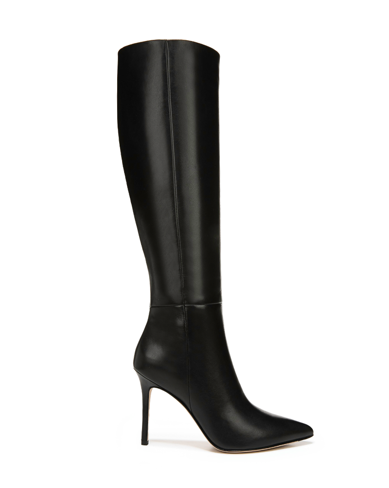 Lisa Leather Tall Boot | Wide-Calf