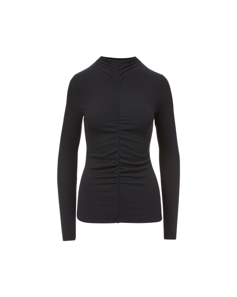 Theresa Ruched Turtleneck