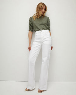 Crosbie Patch Pockets Slim Wide-Leg Jean OLD