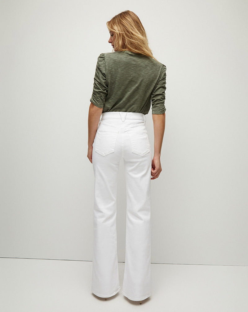 Crosbie Patch Pockets Slim Wide-Leg Jean OLD