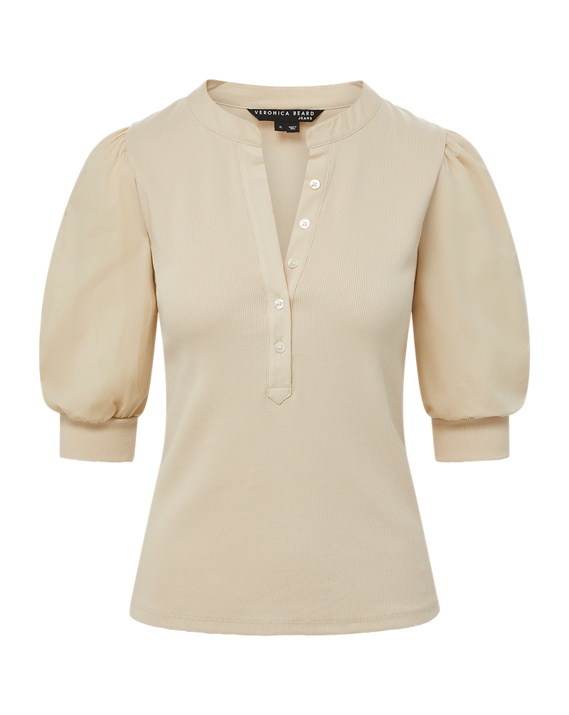Coralee Puff-Sleeve Tee
