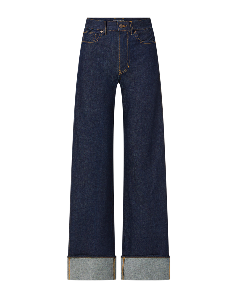 Taylor Cuffed Wide-Leg Jean