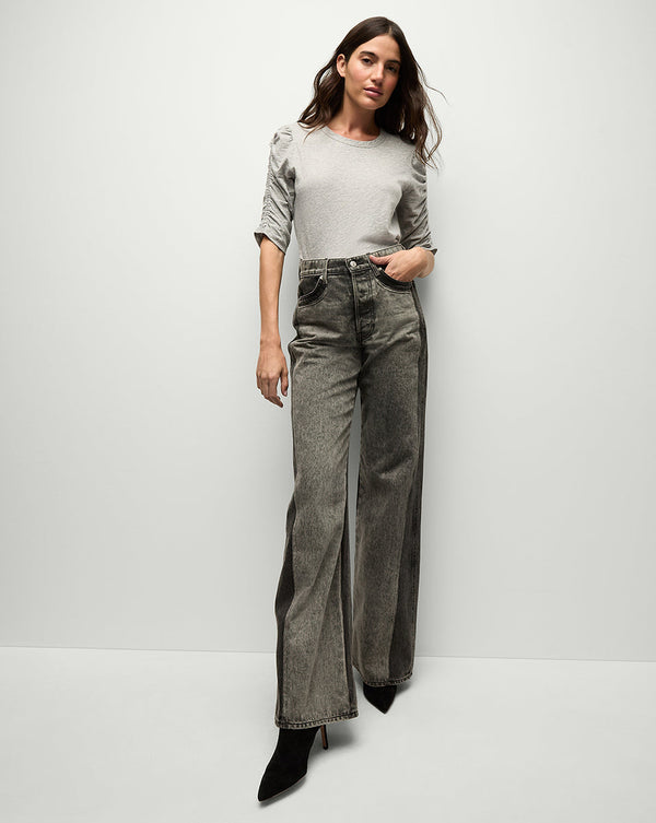 Waldorf Ruched-Sleeve T-Shirt