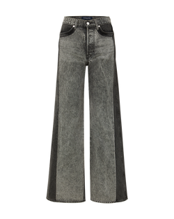 Taylor Two-Tone Wide-Leg Jean