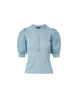 Coralee Puff-Sleeve Tee