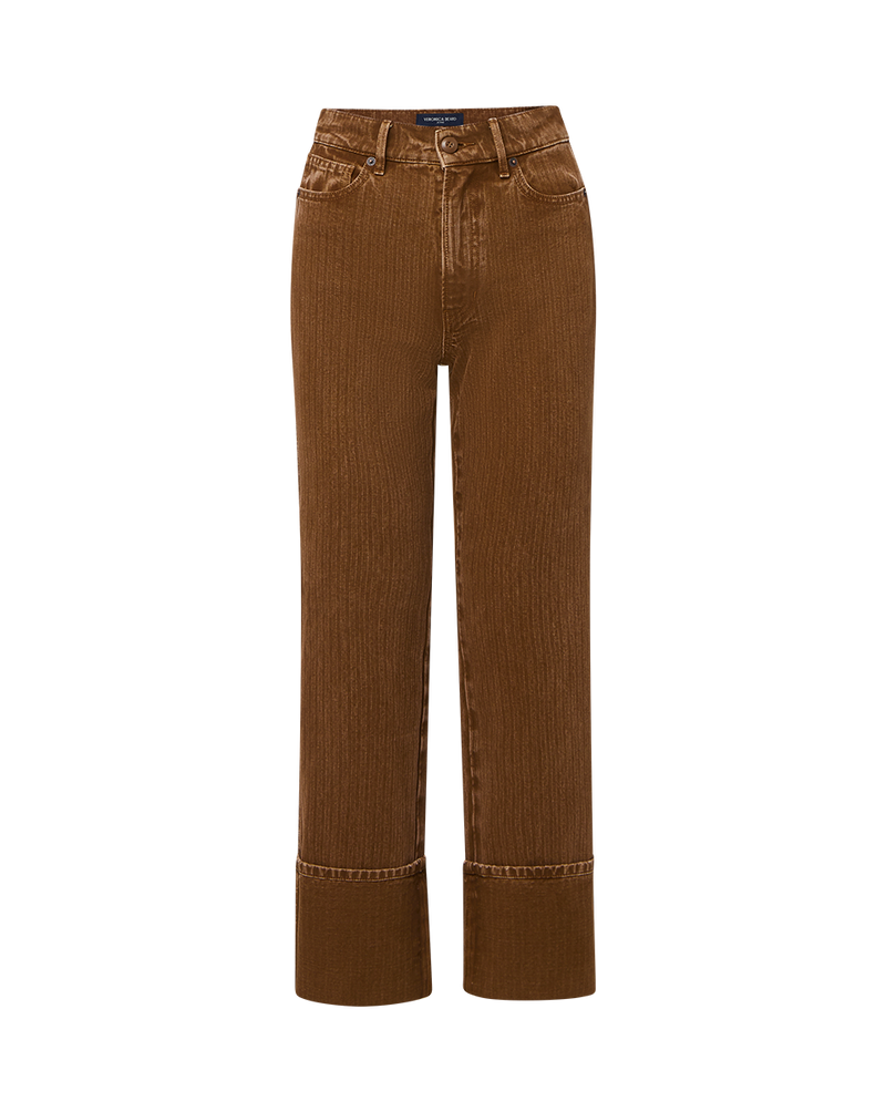 Dylan Cuffed Straight-Leg Pant