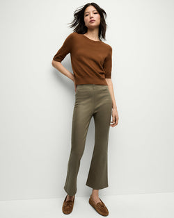 Carson Coated Off-Duty Kick-Flare Jean