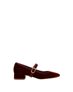 Cade Velvet Mary Jane Ballet Pump
