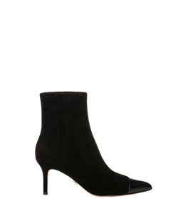 Lisa Cap-Toe Mid-Heel Bootie