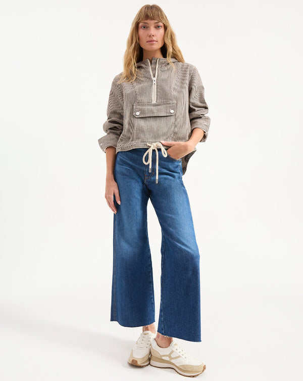 Kaeli Striped Pullover Jacket