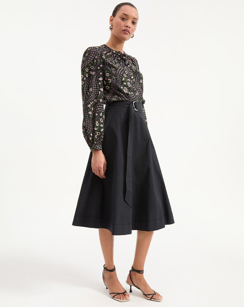 Facia A-Line Midi Skirt