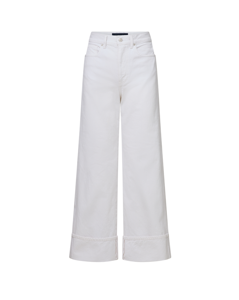 Taylor Cuffed Cropped Wide-Leg Jean