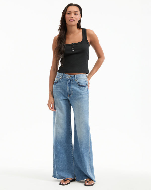 Kasey Mid Rise Wide-Leg Jean