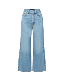 Taylor Scalloped Cropped Wide-Leg Jean